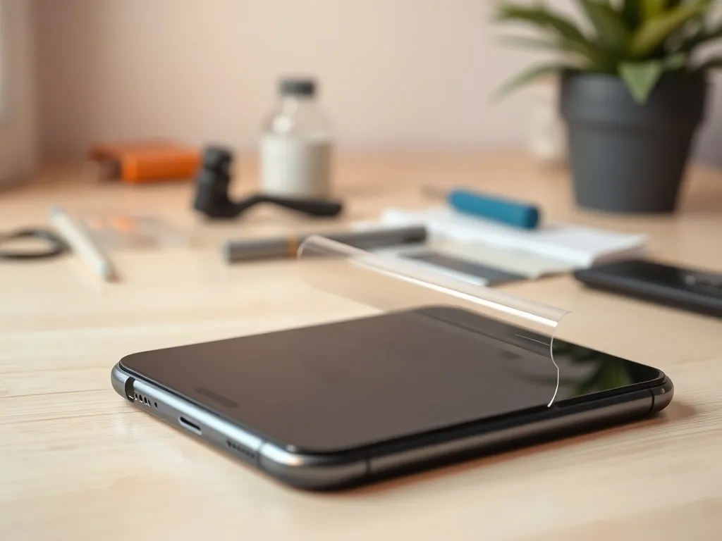 Naklejanie folii na telefon - krok po kroku